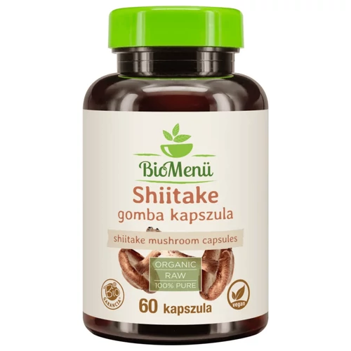 BioMenü BIO SHIITAKE gomba kapszula 60 db - Natur Reform