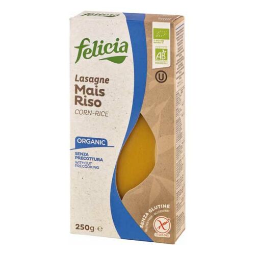 Felicia Bio Kukorica-rizs lasagne gluténmentes tészta 250 g