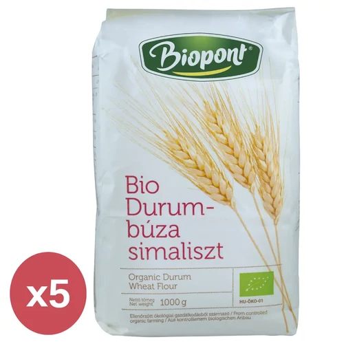 Biopont Durumbúzaliszt sima 5X1000 g - Natur Reform