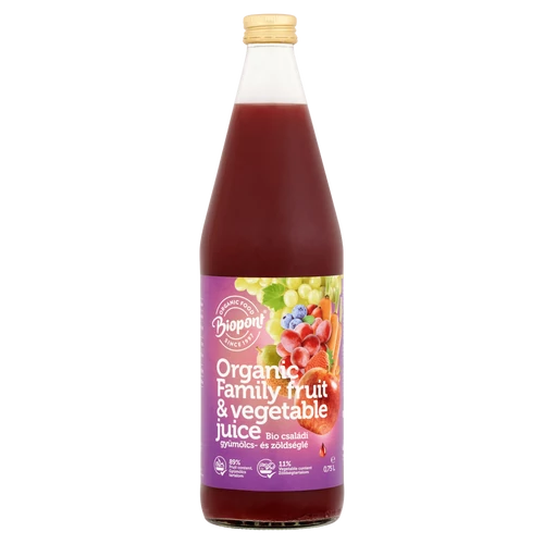 Biopont Családi gyümölcs- és zöldséglé 750 ml - Natur Reform