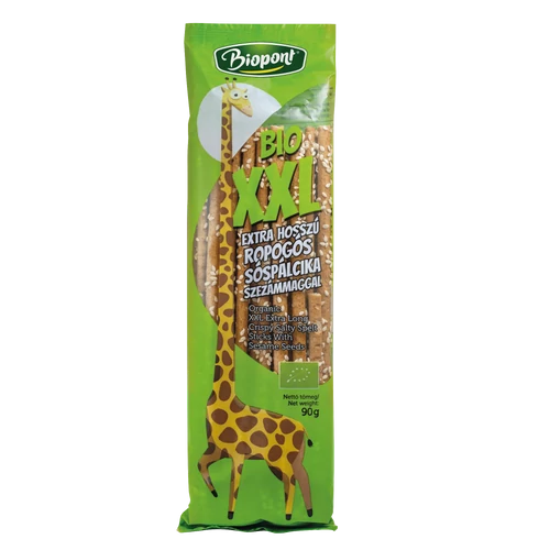 Biopont XXL Extra hosszú szezámmagos ropogós sóspálcika 90 g  – Natur Reform