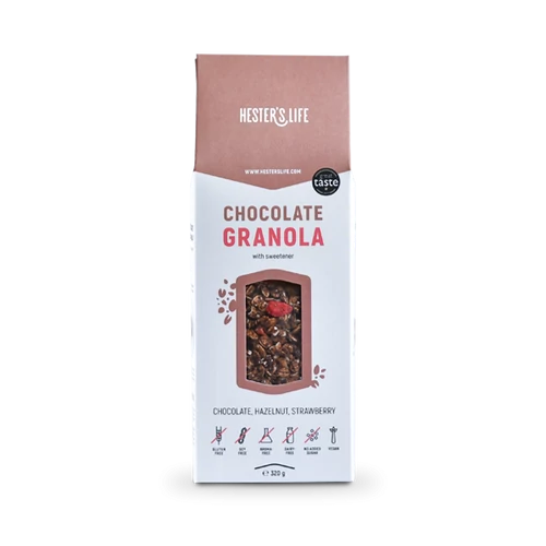 Hester's life chocolate granola - csokoládés granola 320 g – Natur Reform