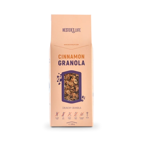 Hester’s life cinnamon granola – fahéjas granola 320 g