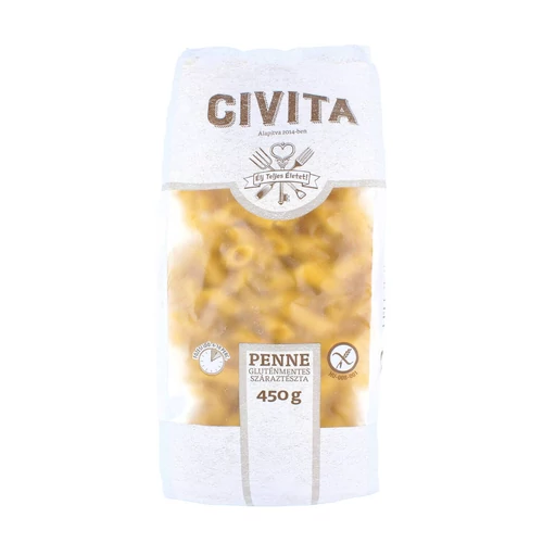 CIVITA Kukorica száraztészta penne 450 g – Natur Reform