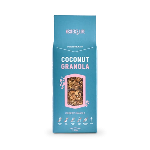 Hester’s life coconut granola – kókuszos granola 320 g