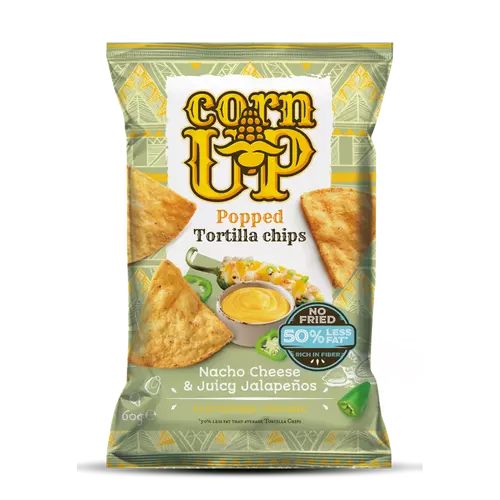 Corn Up Tortilla chips Nacho sajt és Jalapeno ízű 60 g - Natur Reform