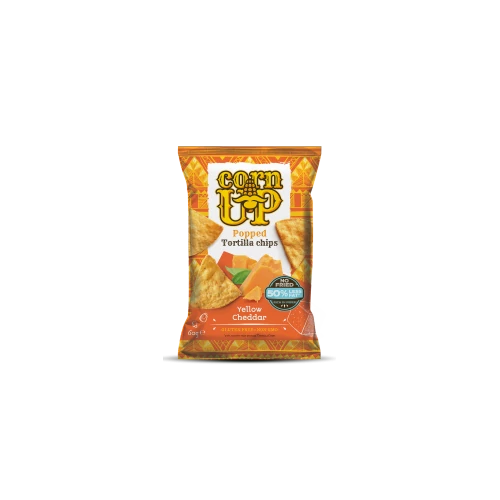 Corn Up Tortilla chips Cheddar sajt ízű 60 g - Natur Reform