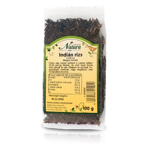 Dénes Natura Indián rizs 100 g - Natur Reform