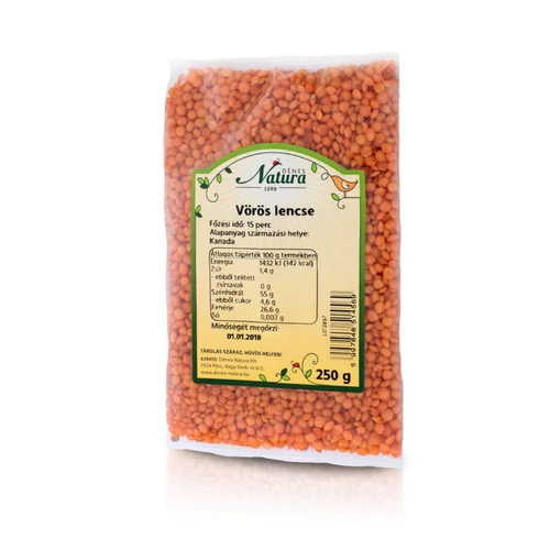 Dénes Natura Vöröslencse 250 g - Natur Reform