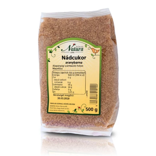 Dénes Natura Nádcukor aranybarna 500 g - Natur Reform