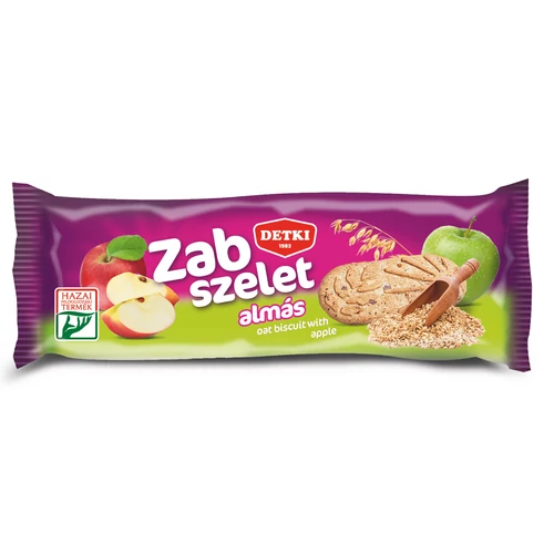 Detki Zab szelet almás zabpelyhes keksz 50g- Natur Reform