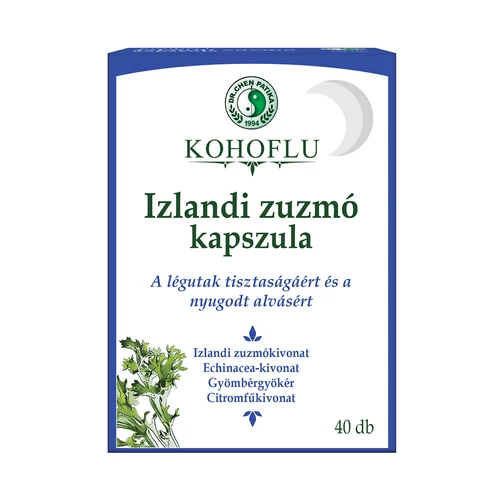 Dr. Chen Kohoflu izlandi zúzmó kapszula - éjjel – 40 db - Natur Reform