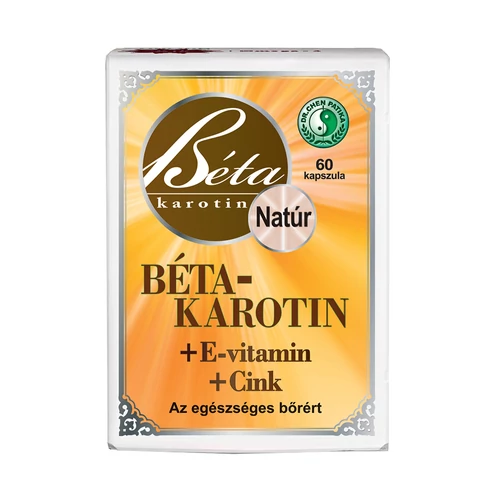 Dr. Chen Béta-karotin + e-vitamin + cink lágyzselatin kapszula - 60 db - Natur Reform