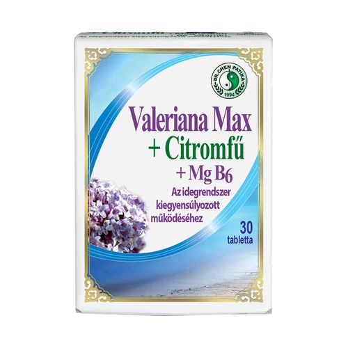 Dr. Chen Valeriana max tabletta - 30 db - Natur Reform