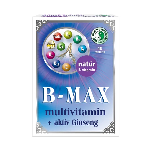 Dr. Chen B-Max multivitamin + aktív ginseng tabletta - 40 db - Natur Reform