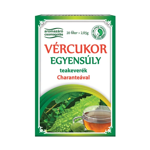 Dr. Chen Vércukor egyensúly tea charanteával – 20 db - Natur Reform