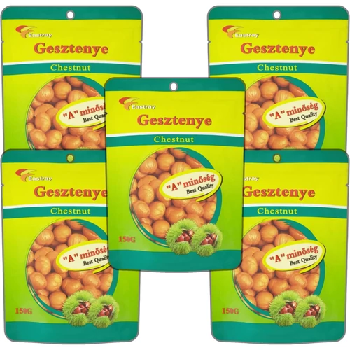 Eastray Főtt Héjnélküli Szelídgesztenye 5x150 g – 100% természetes, adalékmentes gesztenye