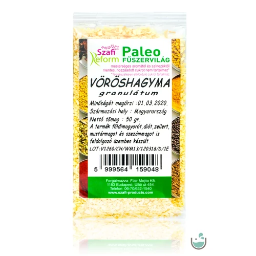 Szafi Reform paleo vöröshagyma granulátum 50 g