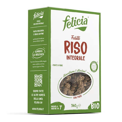 Felicia Bio Barnarizs orsó gluténmentes tészta 250 g