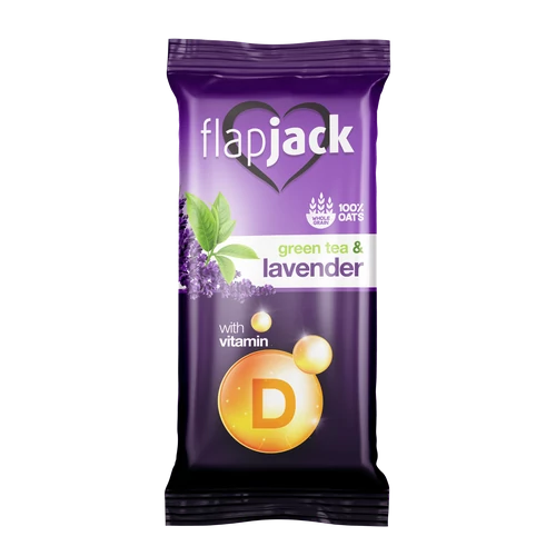 Flapjack Citrom-levendula ízű zabszelet zöldtea kivonattal, vitaminokkal, fehérbevonóba mártva 60 g