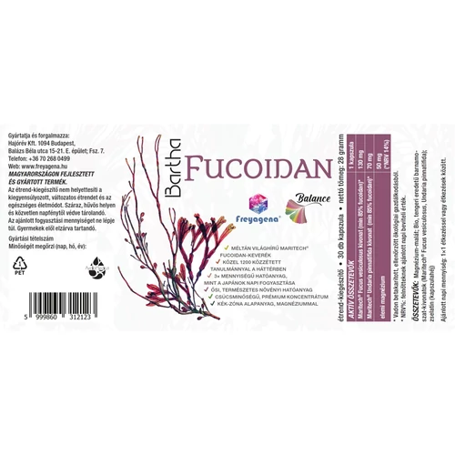 Freyagena Balance Bartha Fucoidan 30 db