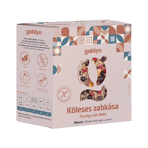 Gabiyo Köleses zabkása liofilizált ribizlivel 275 g - Natur Reform