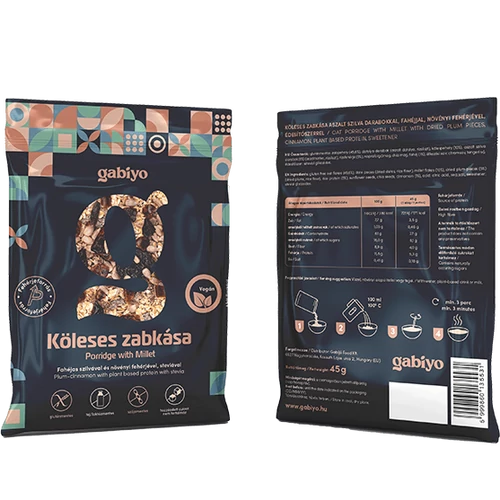 Gabiyo Köleses zabkása fahéjas szilva 45 g - Natur Reform