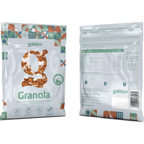 Gabiyo Kókusz-mandula granola 45 g – Natur Reform