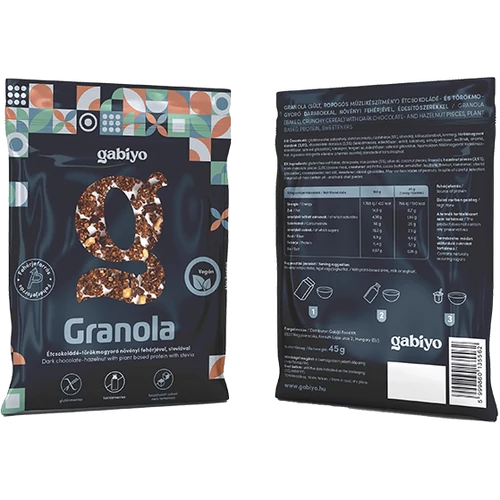 Gabiyo Étcsokoládé-törökmogyoró granola 45 g