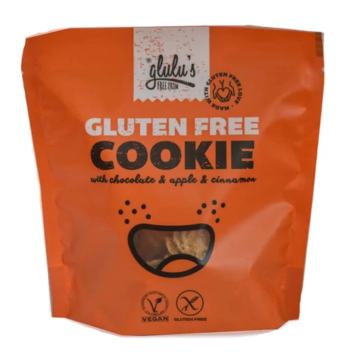 Glulu's Free From Csokoládés almás-fahéjas keksz 100 g - Natur Reform