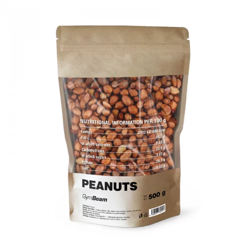 GymBeam RAW Földimogyoró 500 g