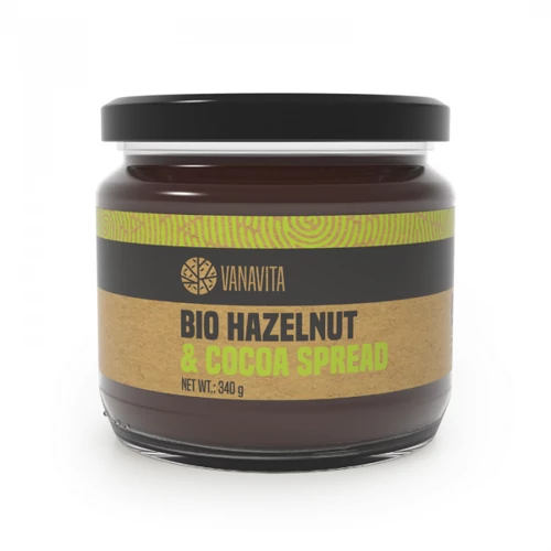 VanaVita BIO Kakaós Mogyorókrém 340 g