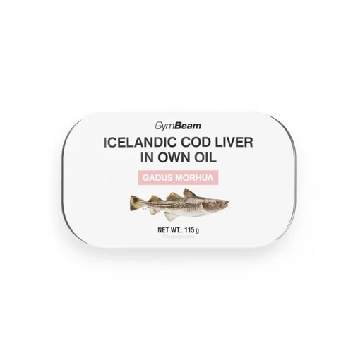 GymBeam Izlandi tőkehalmáj saját olajban 115 g