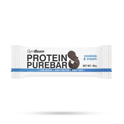 GymBeam PureBar fehérjeszelet Krémes Keksz 60 g