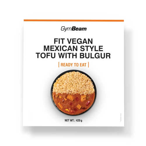 GymBeam FIT Vegán tofu bulgurral mexikói módra 420 g