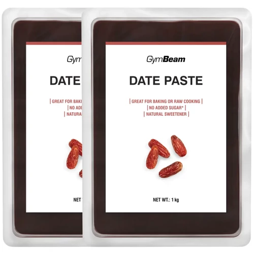 GymBeam Datolyapaszta DUO 2x1000 g, természetes, rostban gazdag édesítőalternatíva