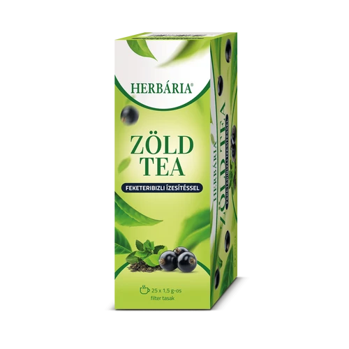 Herbária Zöld tea feketeribizli - Natur Reform