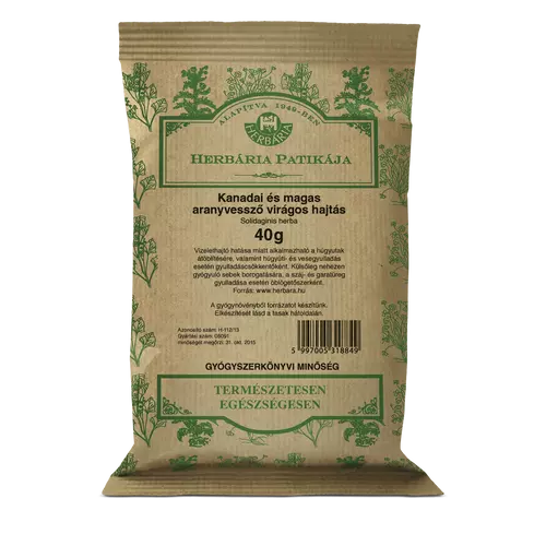 Herbária Kanadai és magas aranyvessző virágos hajtás (Solidaginis herba) 40 g