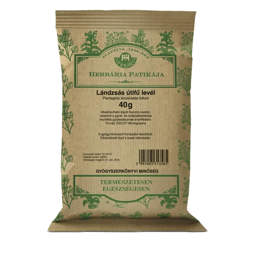 Herbária Lándzsás útifű levél (Plantaginis lanceolatae folium) 40 g - Natur Reform