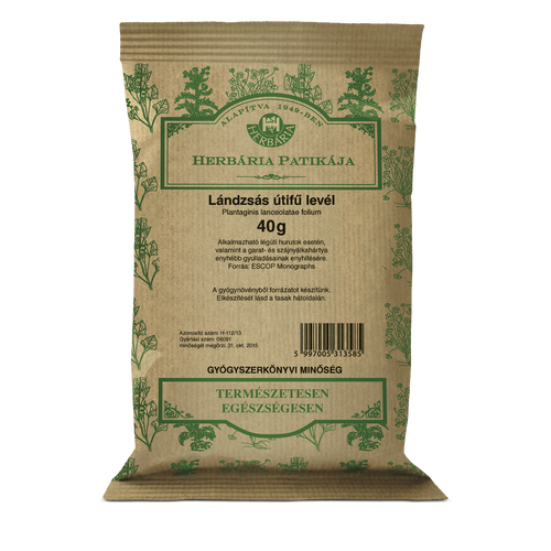 Herbária Lándzsás útifű levél (Plantaginis lanceolatae folium) 40 g - Natur Reform