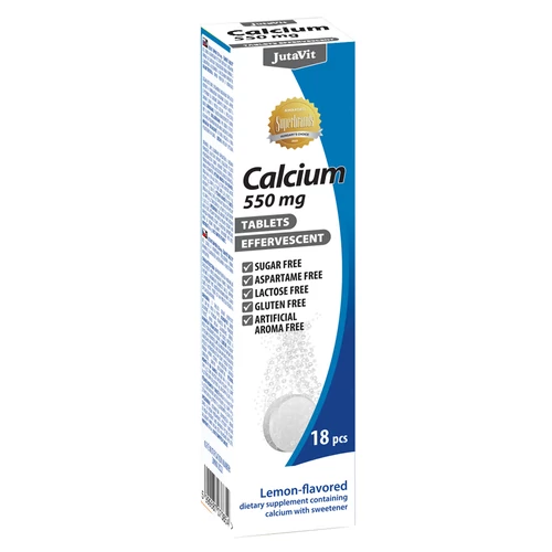 JutaVit Calcium pezsgőtabletta 550mg - 16 db - Natur Reform