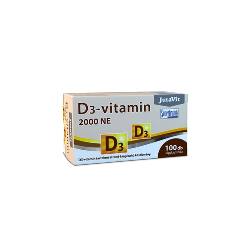 JutaVit D3-vitamin 2000NE (50µg) lágykapszula - 100 db É-K. 
