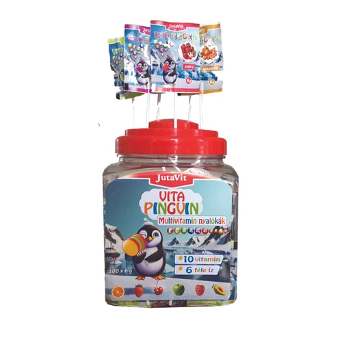 JutaVit VITA PINGVIN Multivitamin nyalókák 100 nyalóka