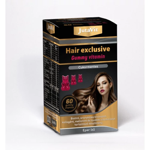 JutaVit Hair Exclusive Gummy Vitamin Cukormentes - 60 db