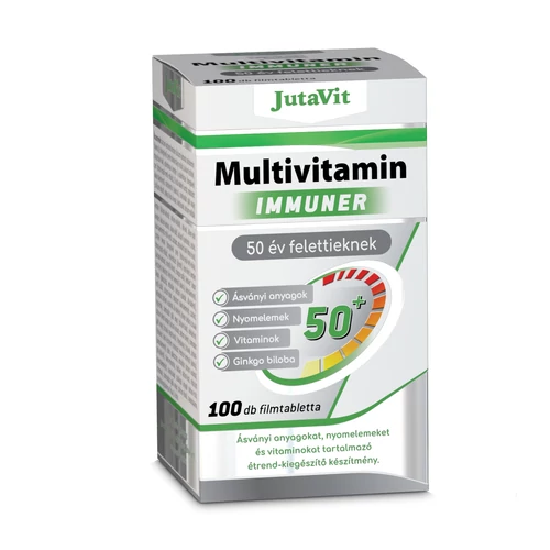 JutaVit Multivitamin felnőtteknek immuner 50 év felettieknek - 100 db 