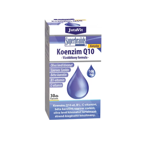 JutaVit Koenzim Q10 100mg Vízoldékony formula - 30 db