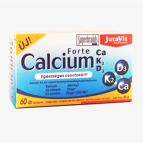 JutaVit Calcium Forte Ca/K2/D3 - 60 db - Natur Reform