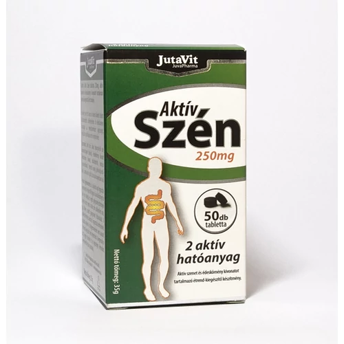 JutaVit Aktív Szén 250mg - 30 db – Natur Reform