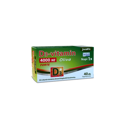 JutaVit D3-vitamin 4000NE (100µg) Olíva Forte - 40 db É-K.