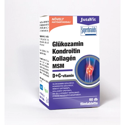 JutaVit Glükozamin+ Kondr.+ Koll.+ MSM D+C-vitamin  - 60 db É.K.
